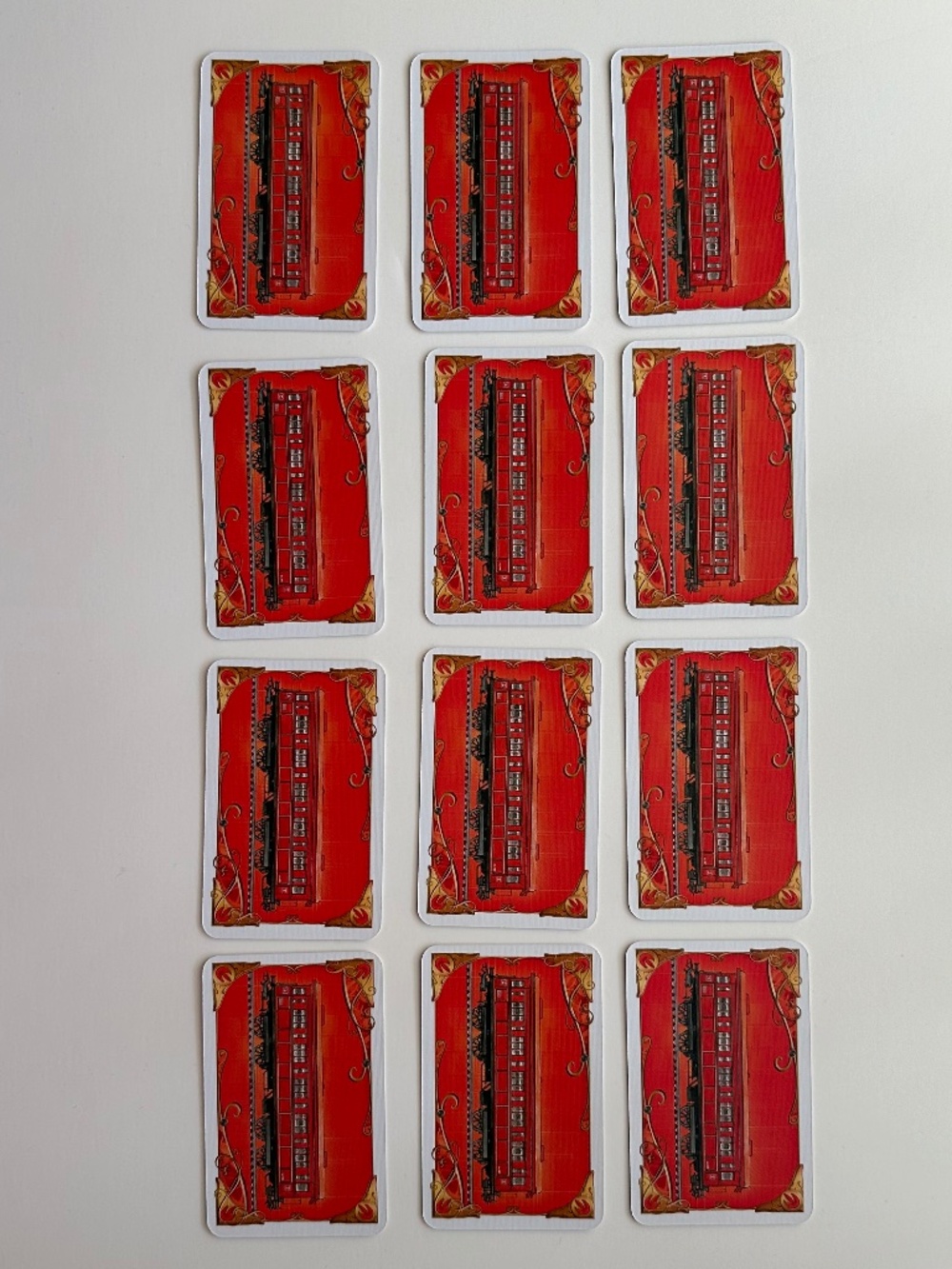 Ticket to Ride Europe Replacement Train Car Cards - Red